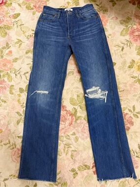 RE/DONE 90s High Rise Wide Leg Baggy Denim Jeans